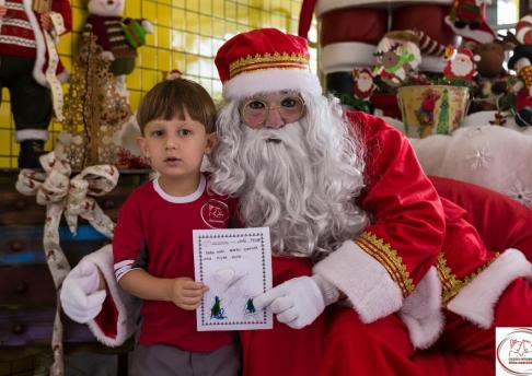 Visita do Papai Noel na Educação Infantil